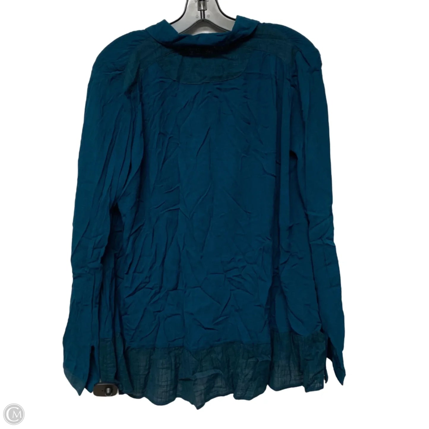Tunic Long Sleeve By Free People In Blue, Size: S