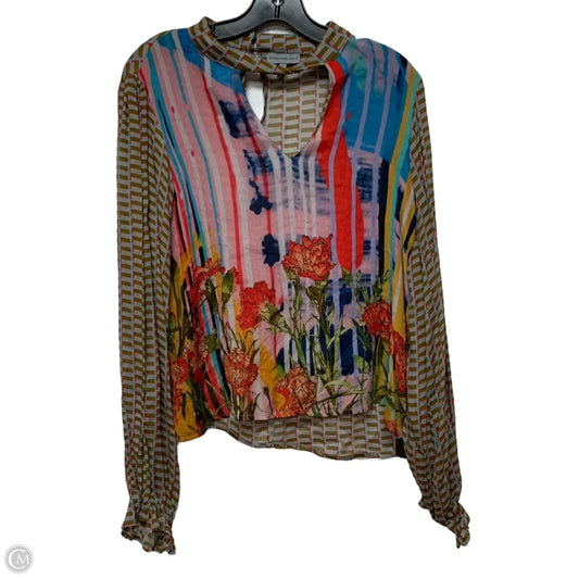 Blouse Long Sleeve By Conditions Apply In Multi-colored, Size: S