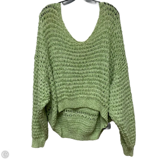 Sweater By Free People In Green, Size: L