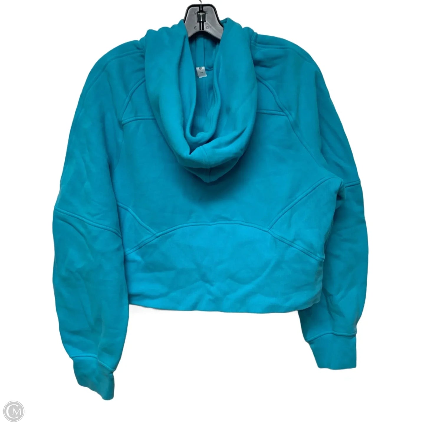Athletic Sweatshirt Hoodie By Lululemon In Blue, Size: M