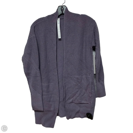 Sweater Cardigan By Lululemon In Purple, Size: Xs