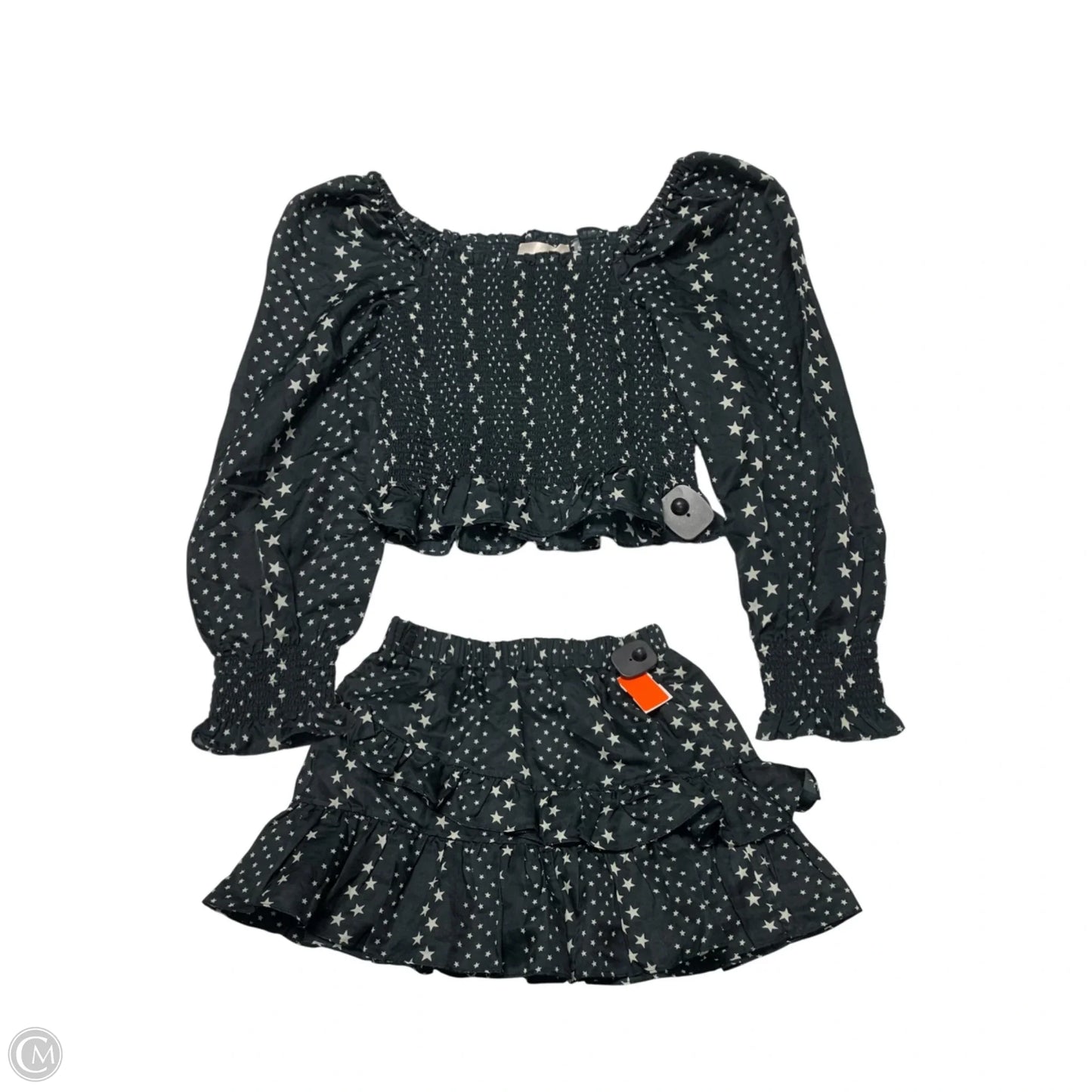 Skirt Set 2pc By Loveshackfancy In Black & White, Size: Xs