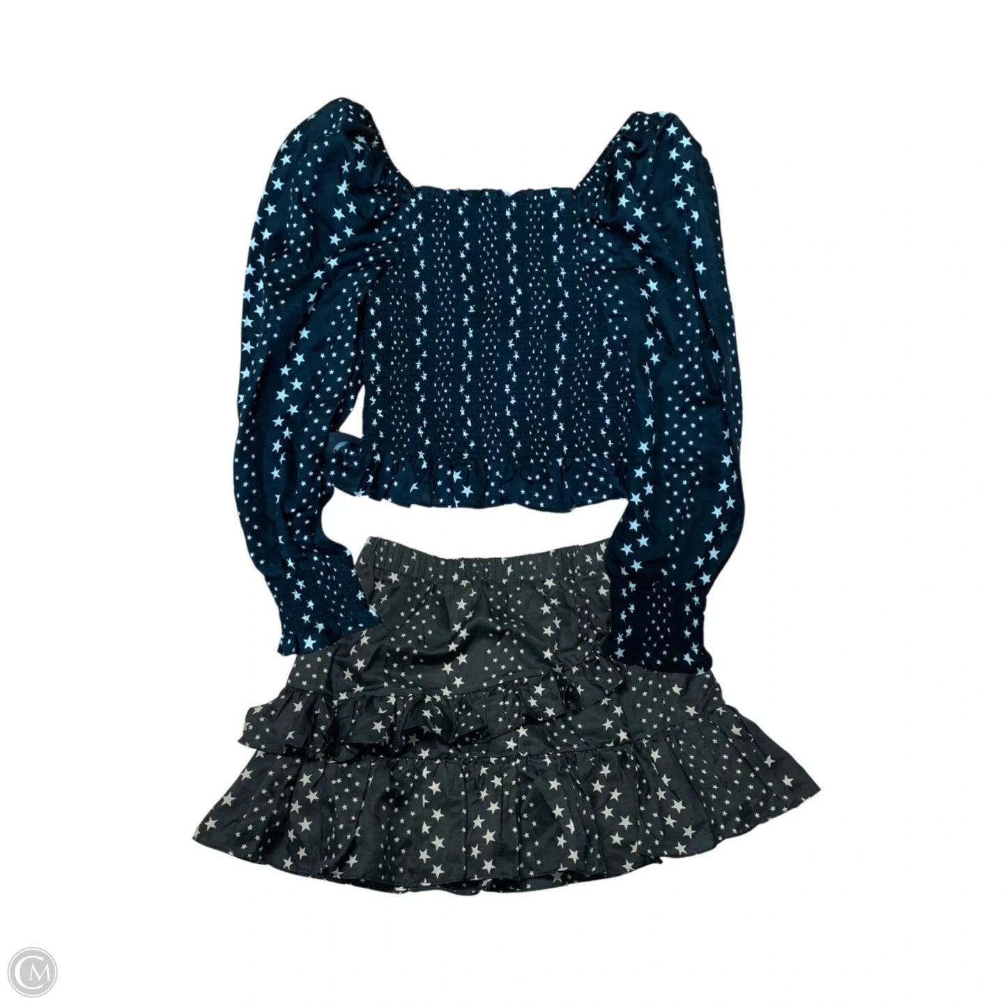 Skirt Set 2pc By Loveshackfancy In Black & White, Size: Xs