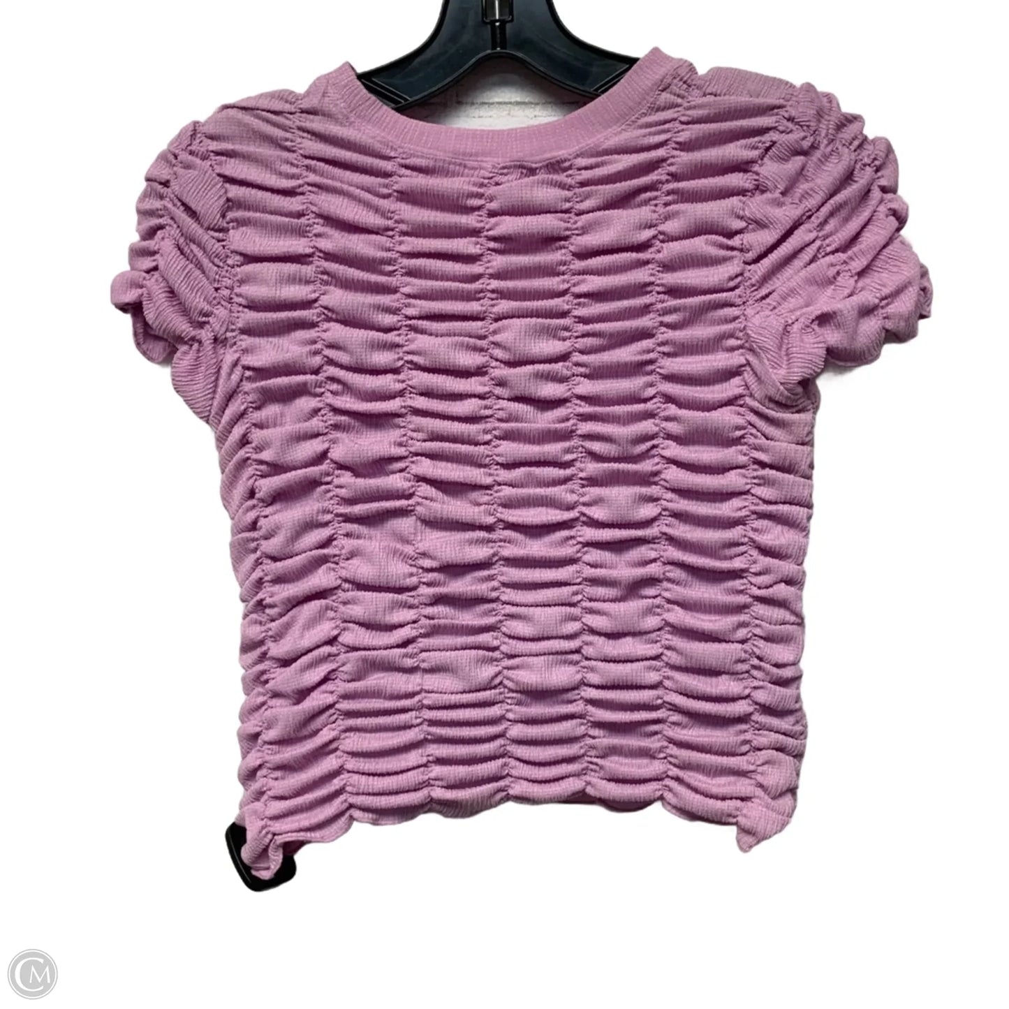 Top Short Sleeve By Anthropologie In Purple, Size: Xs