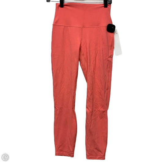 Athletic Leggings By Lululemon In Pink, Size: S