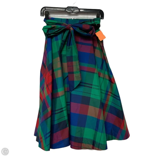 Skirt Midi By Maeve In Plaid Pattern, Size: S