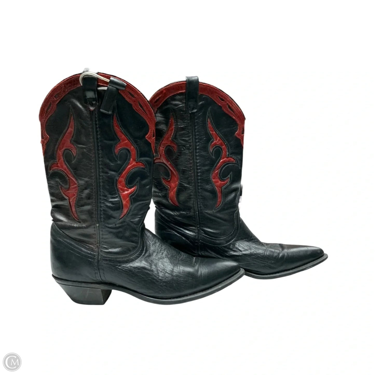 Boots Western By Dingo In Black & Red, Size: 7.5