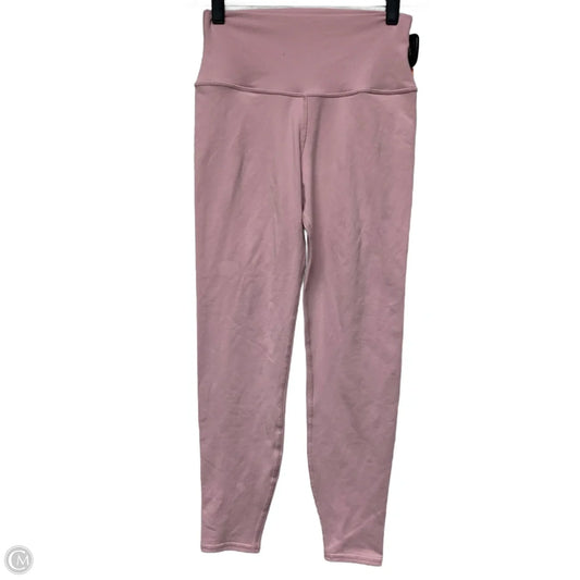 Athletic Leggings By Alo In Pink, Size: S