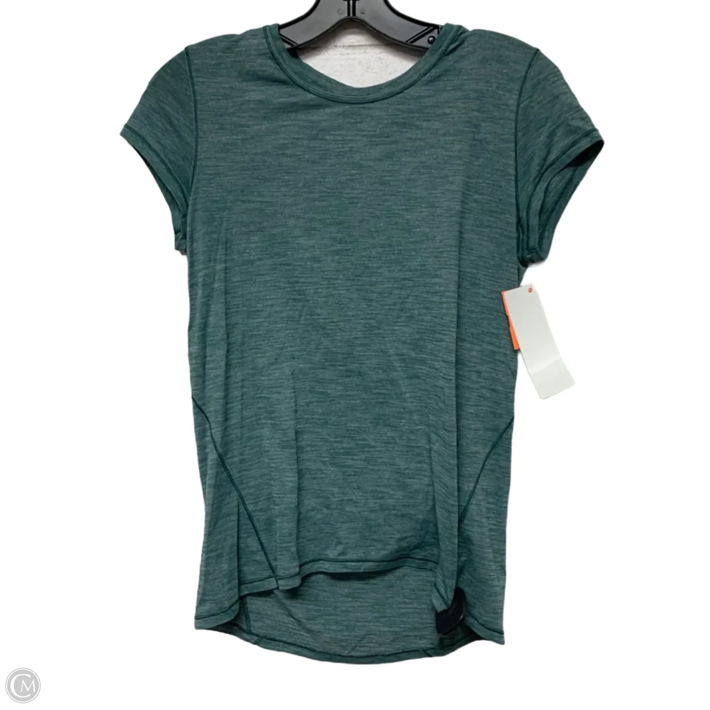 Athletic Top Short Sleeve By Lululemon In Green, Size: S