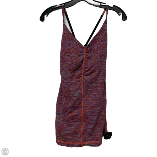 Athletic Tank Top By Lululemon In Orange & Purple, Size: S
