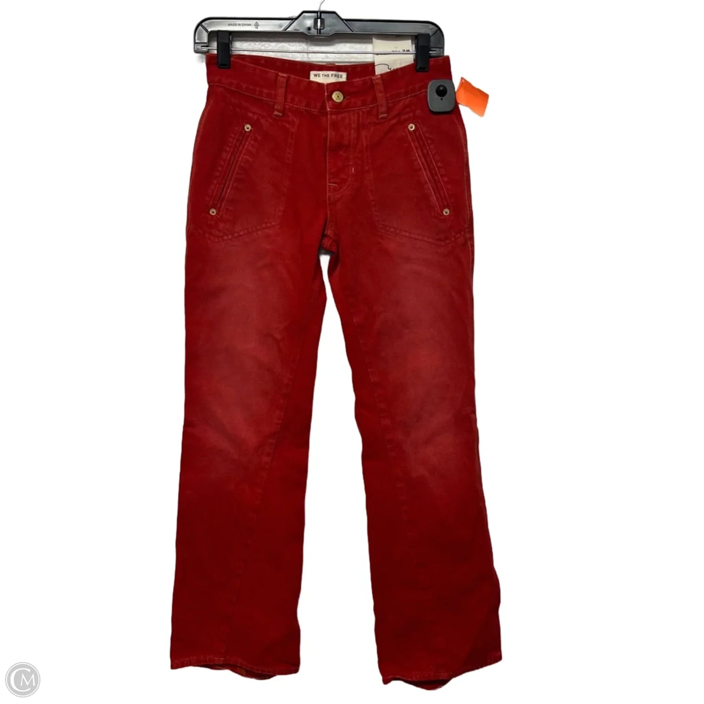 Jeans Boot Cut By We The Free In Red Denim, Size: 2