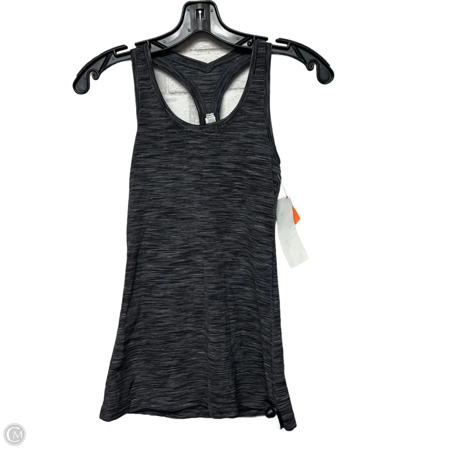 Athletic Tank Top By Lululemon In Black & Grey, Size: S