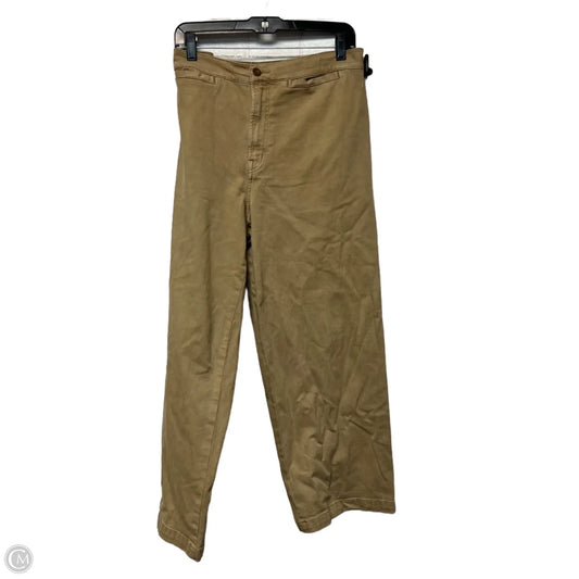 Jeans Wide Leg “Emmett wide leg crop” By Madewell In Brown Denim, Size: 14