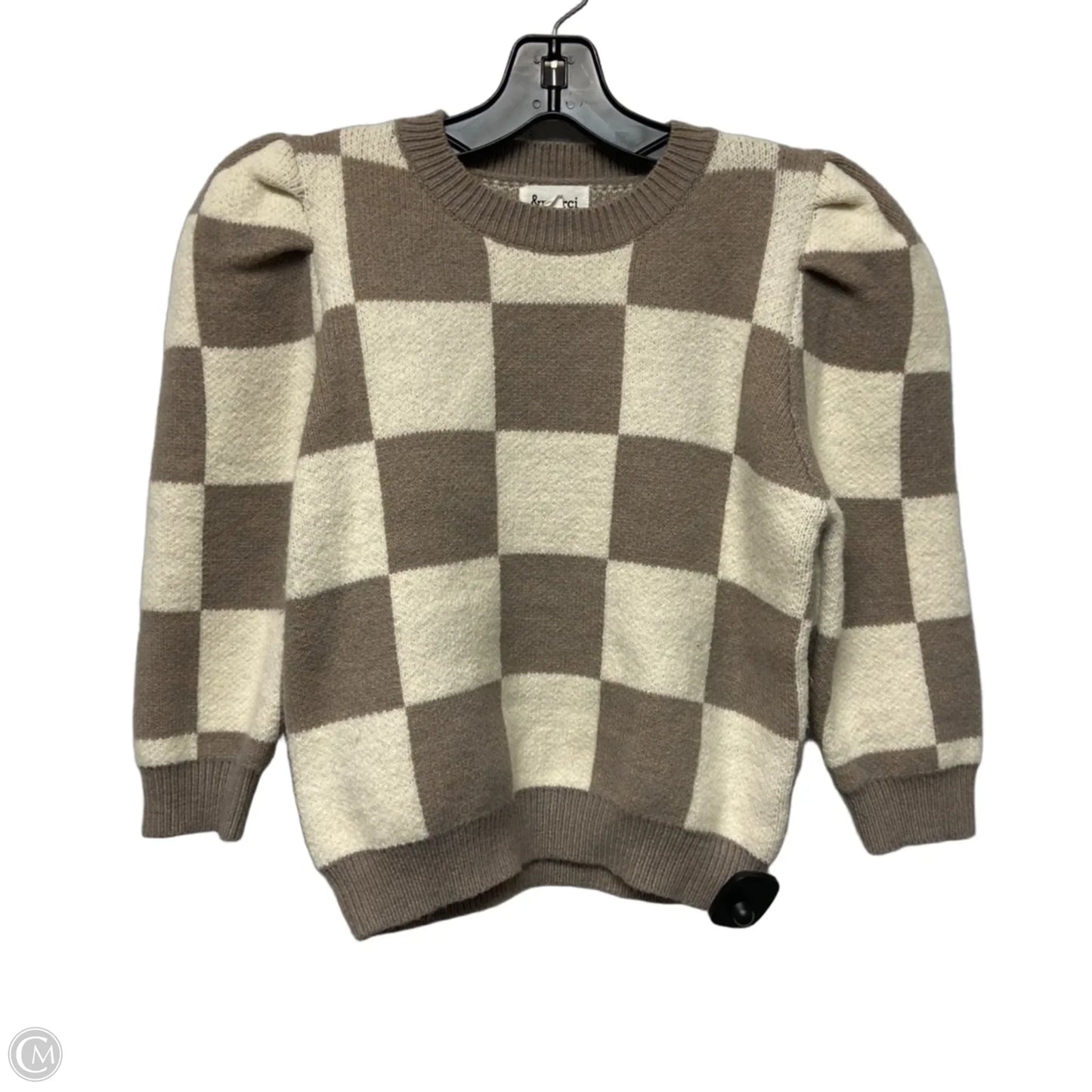 Sweater By &merci In Brown & Cream, Size: M