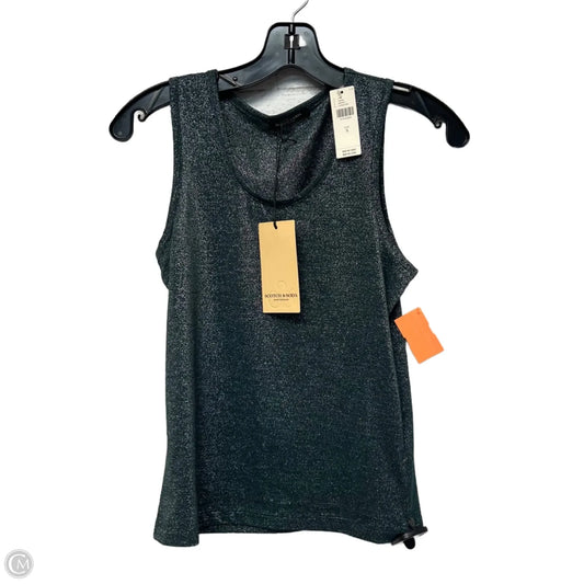 Top Sleeveless By Scotch & Soda In Green & Silver, Size: S