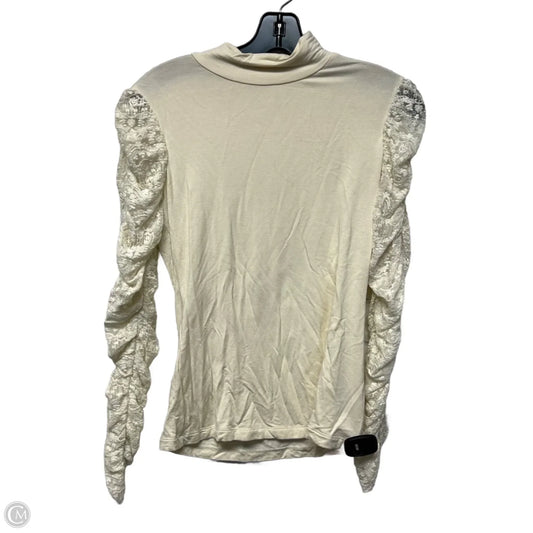 Top Long Sleeve By Maeve In Cream, Size: Xs