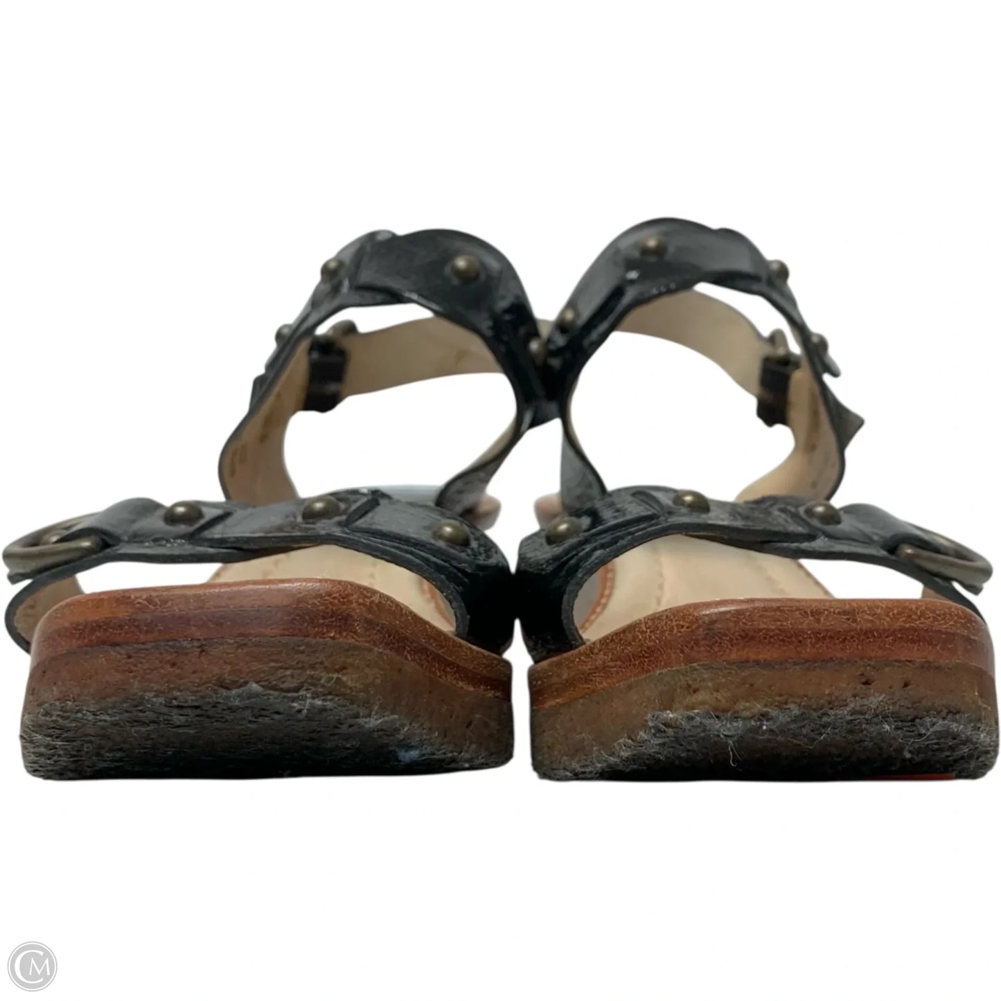 Sandals Designer By Frye In Black, Size: 6
