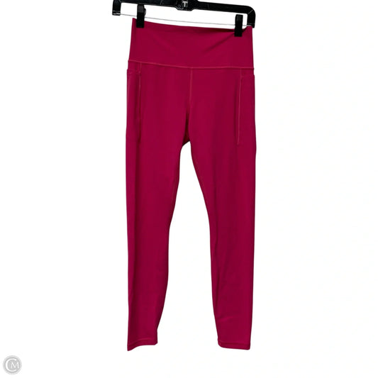 Athletic Leggings By Athleta In Pink, Size: M