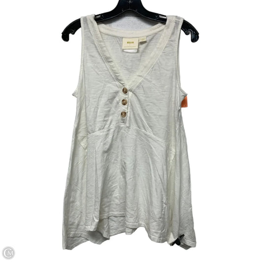 Top Sleeveless By Maeve In White, Size: Xs