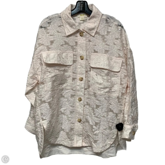 Top Long Sleeve By Maeve In Cream, Size: Xs