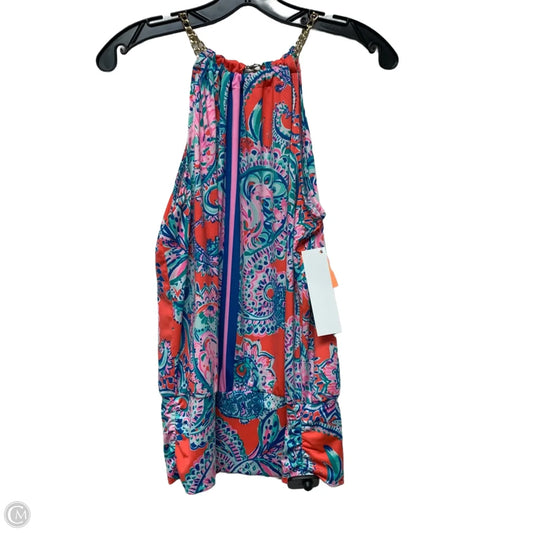 Top Sleeveless Designer By Lilly Pulitzer In Multi-colored, Size: S