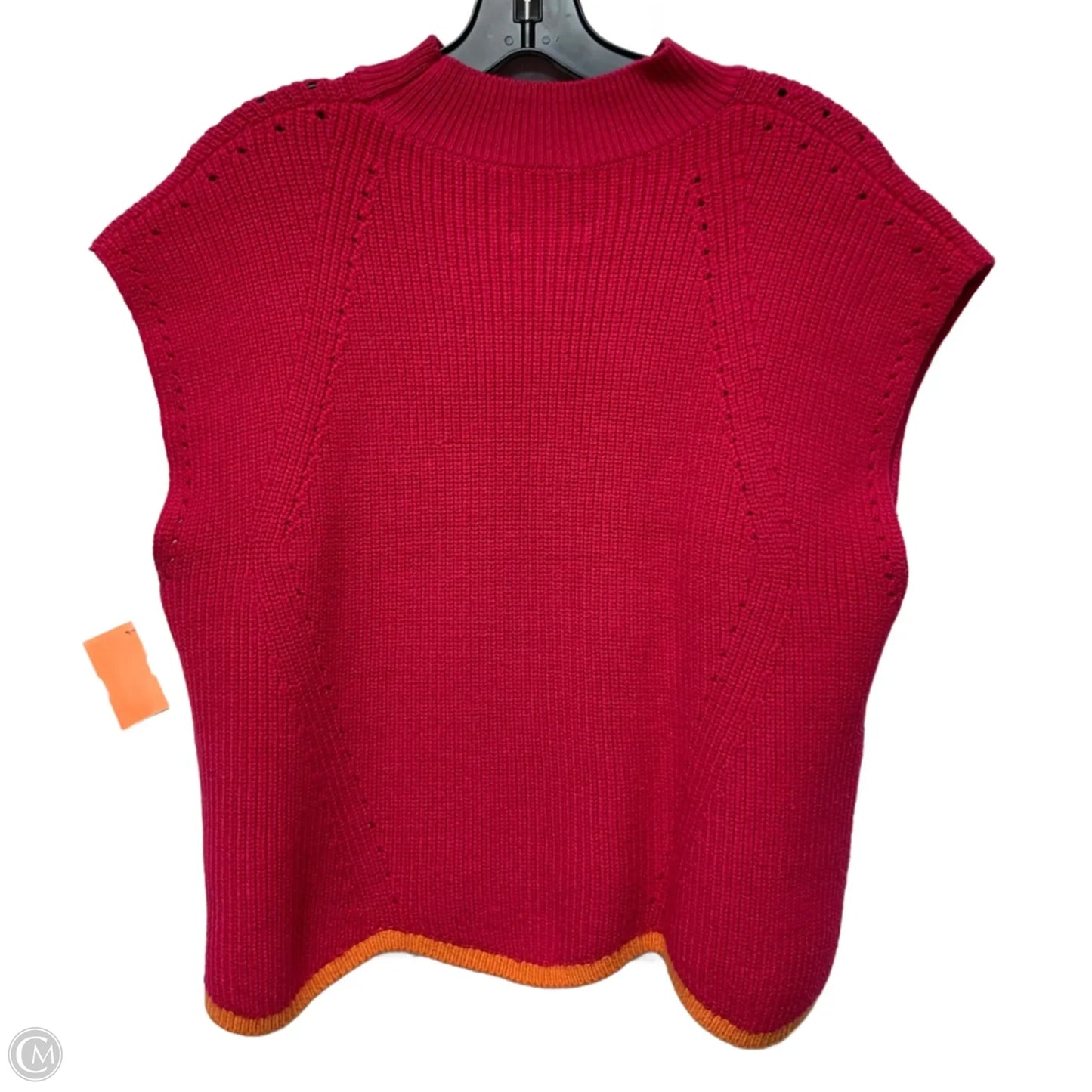 Vest Sweater By Maeve In Pink, Size: L