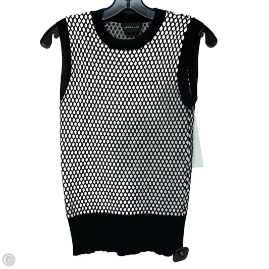 Vest Designer By Derek Lam In Black & White, Size: L