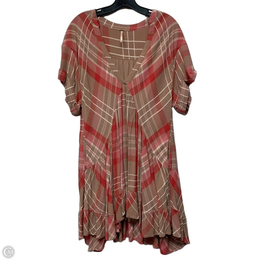 Dress Casual Short By Free People In Brown & Red, Size: Xs
