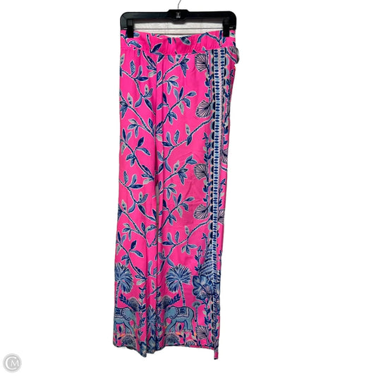 Pants Designer By Lilly Pulitzer In Blue & Pink, Size: M