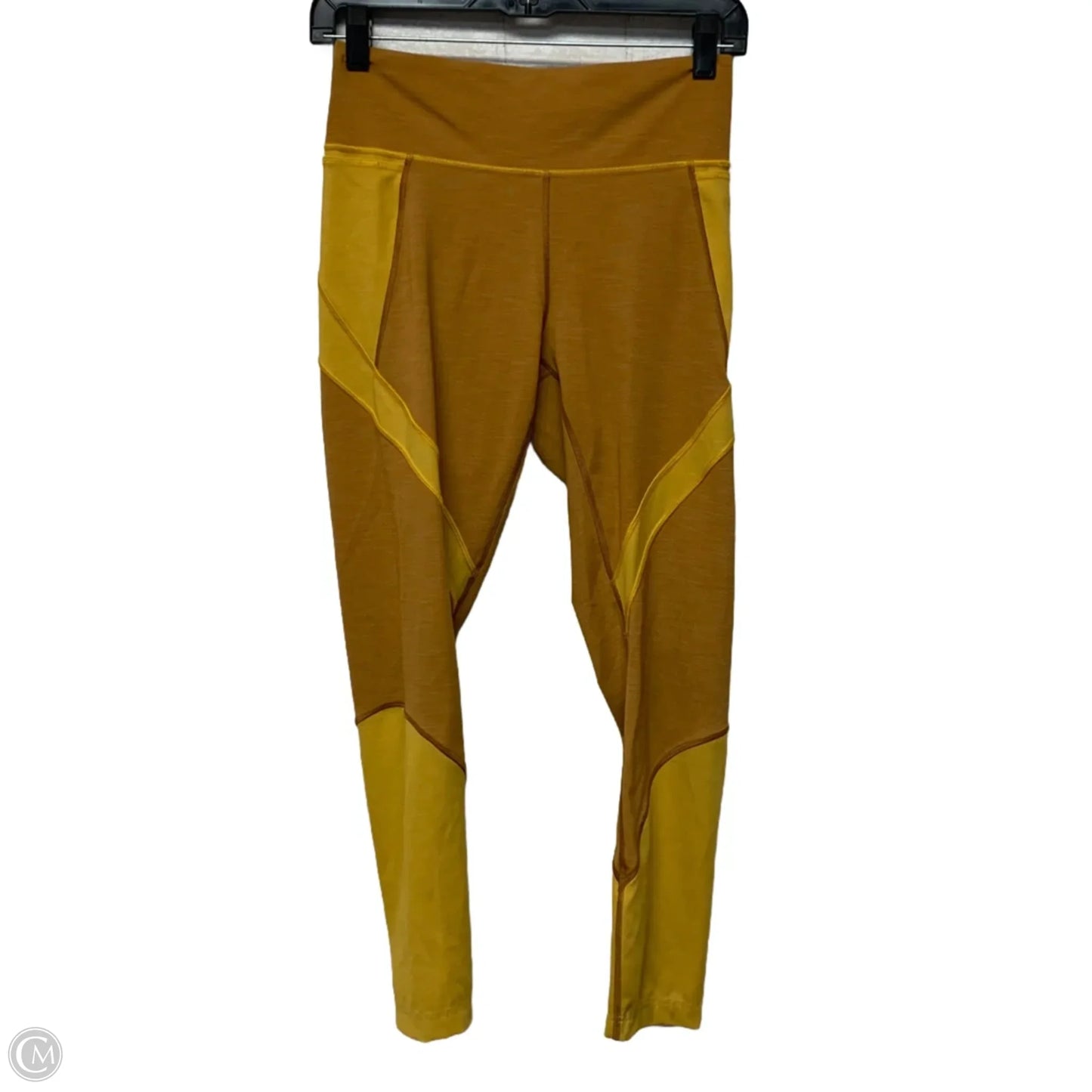 Athletic Leggings By Lululemon In Yellow, Size: M