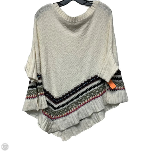 Poncho By Sleeping On Snow In Cream, Size: Xs