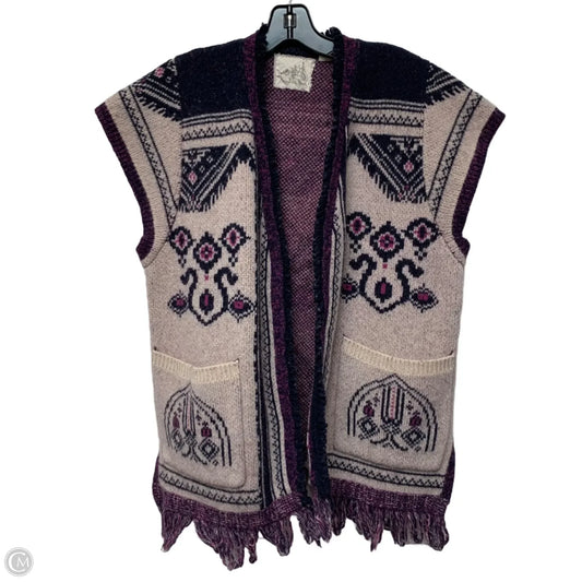 Sweater Cardigan By Angel of the North In Blue & Purple, Size: M