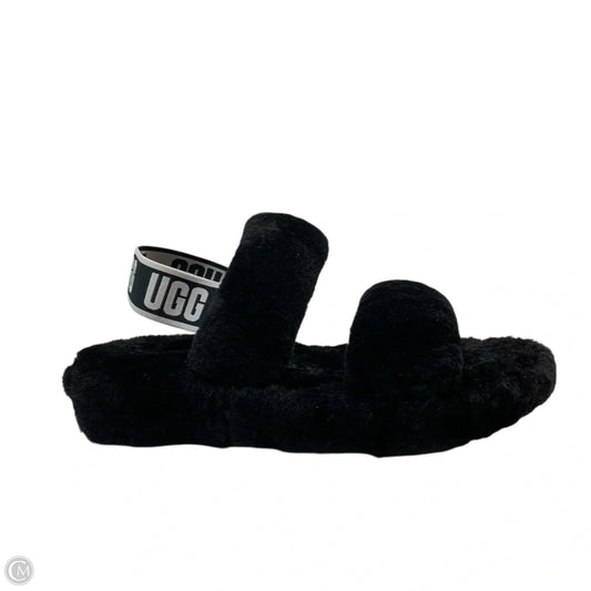 Sandals Designer By Ugg In Black, Size: 7