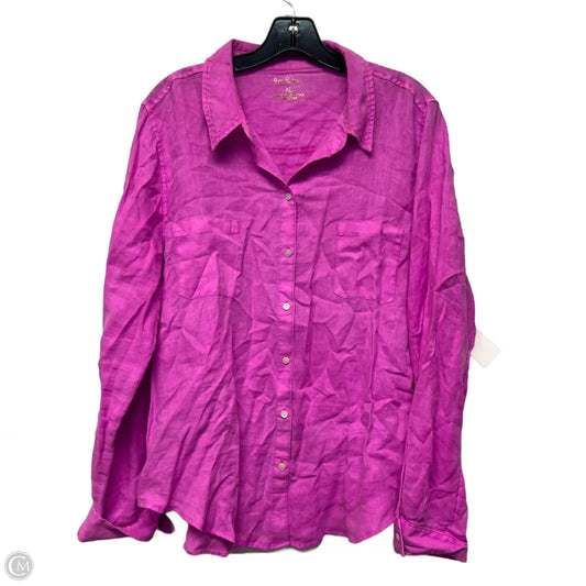 Top Long Sleeve Designer By Lilly Pulitzer In Purple, Size: Xl
