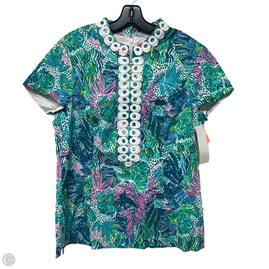 Tunic Designer By Lilly Pulitzer In Blue & Green, Size: Xl
