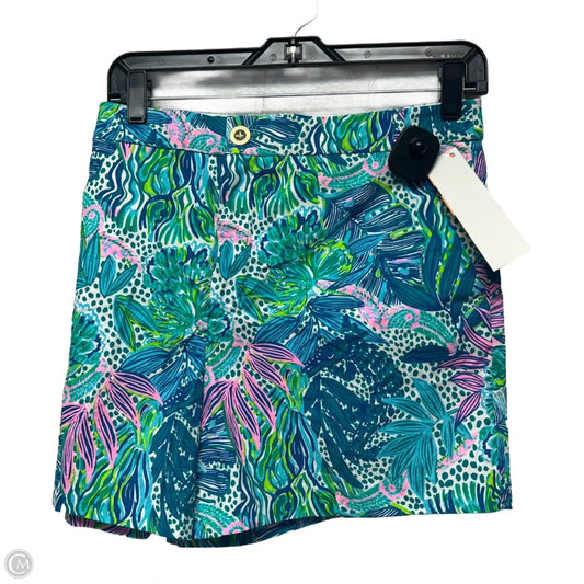 Shorts Designer By Lilly Pulitzer In Blue & Green, Size: 16