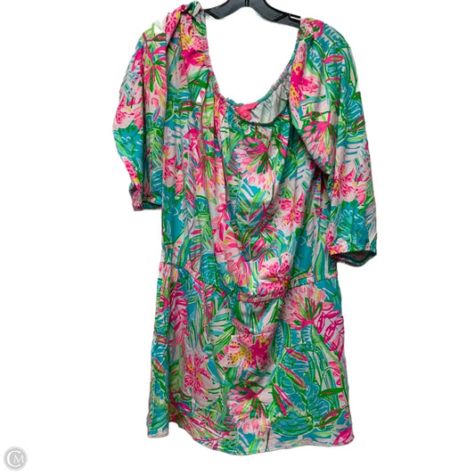 Dress Designer By Lilly Pulitzer In Blue & Pink, Size: Xl