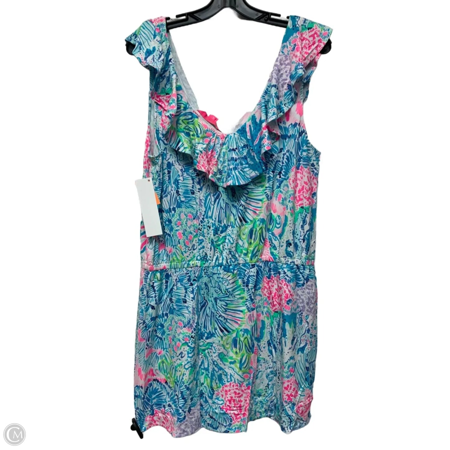 Dress Designer By Lilly Pulitzer In Blue & Green, Size: L