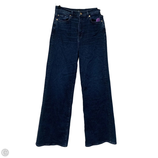 Jeans Flared By 7 For All Mankind In Blue Denim, Size: 8