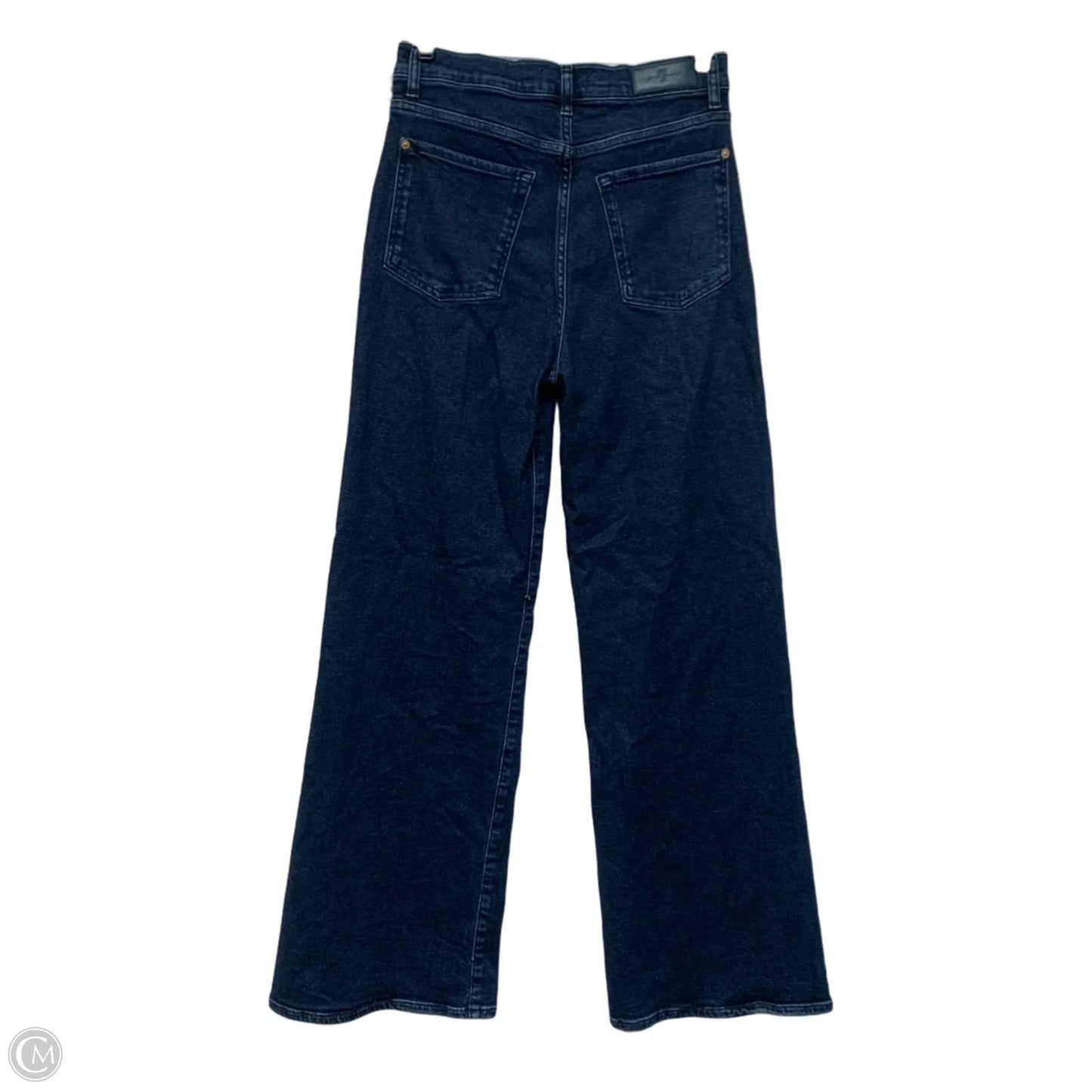 Jeans Flared By 7 For All Mankind In Blue Denim, Size: 8