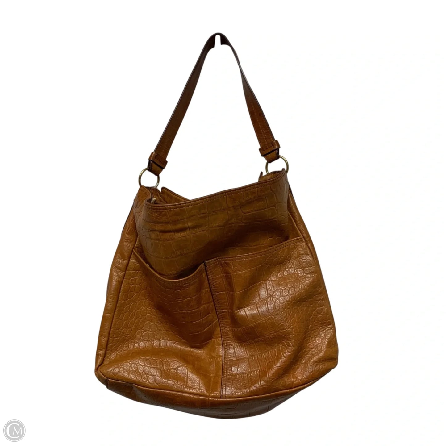 Handbag Leather By Margot, Size: Medium
