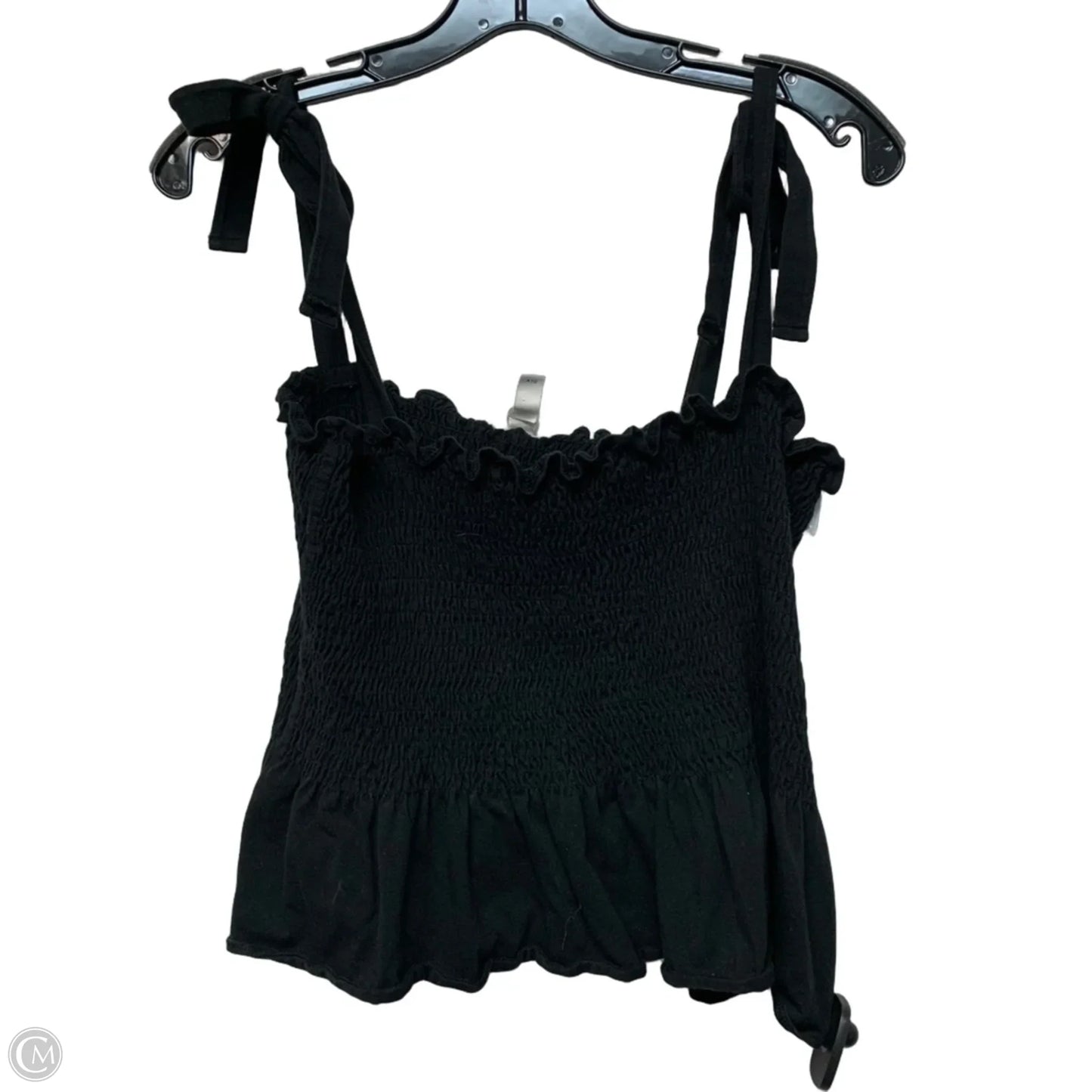Top Sleeveless By H&m In Black, Size: L