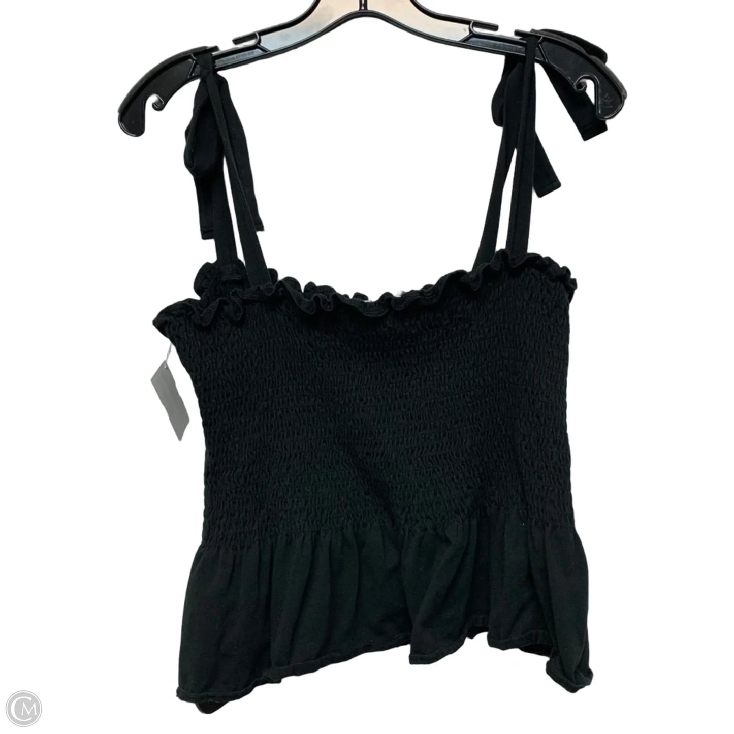 Top Sleeveless By H&m In Black, Size: L