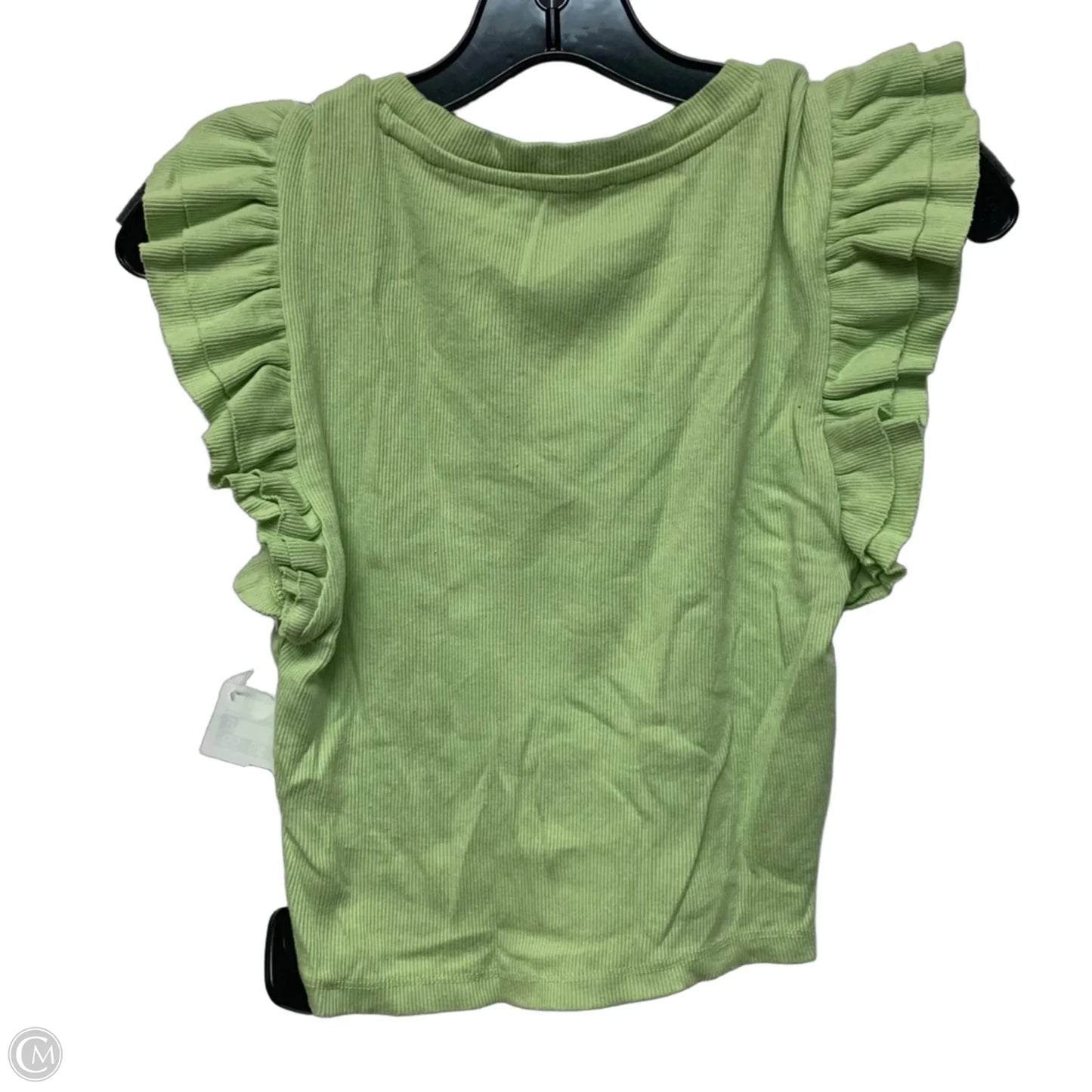 Top Short Sleeve By Zara In Green, Size: M