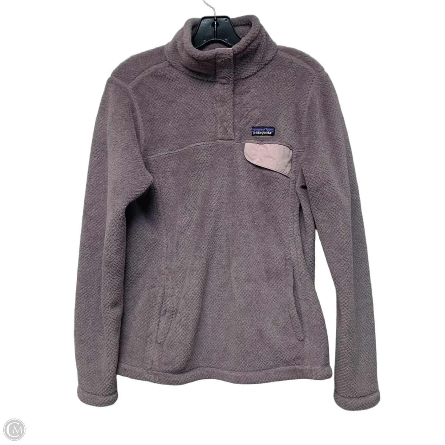 Sweatshirt Collar By Patagonia In Purple, Size: M