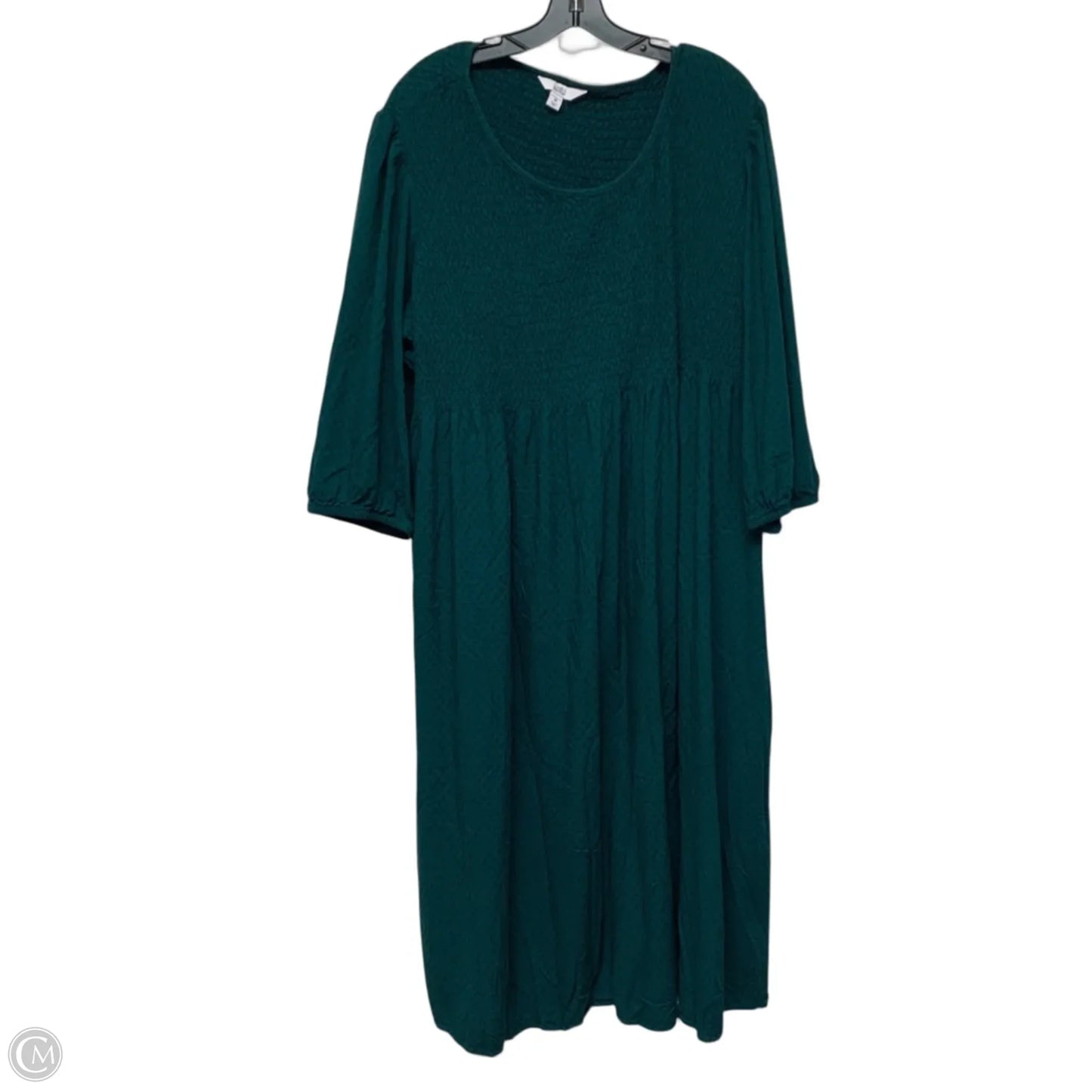 Dress Casual Maxi By Croft And Barrow In Green, Size: 3x