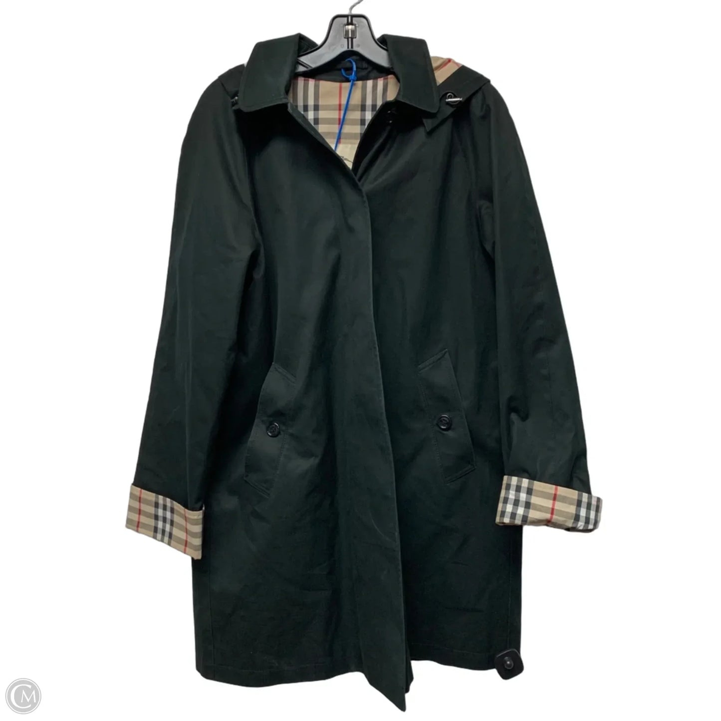 Jacket Luxury Designer By Burberry In Black, Size: L