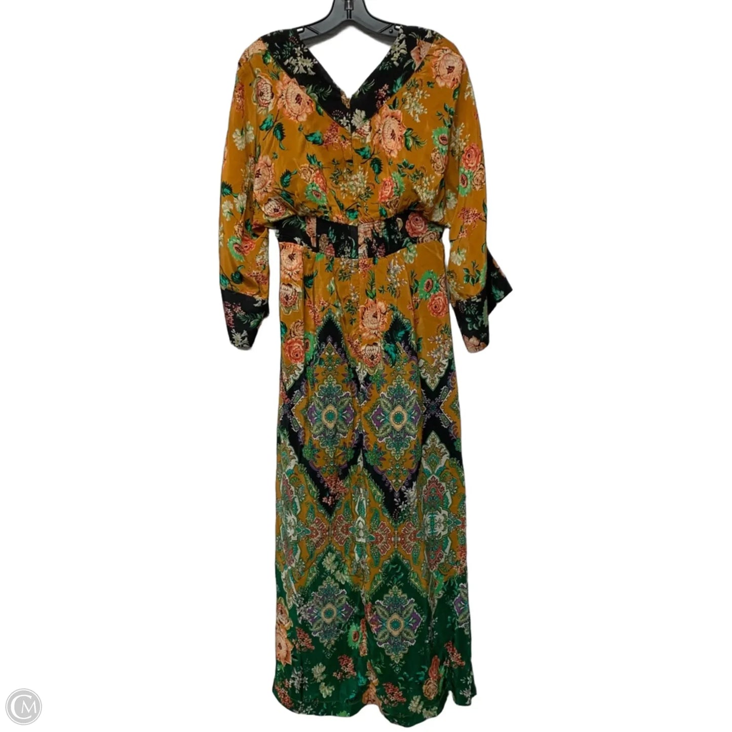 Dress Casual Maxi By Anthropologie In Black & Brown, Size: S