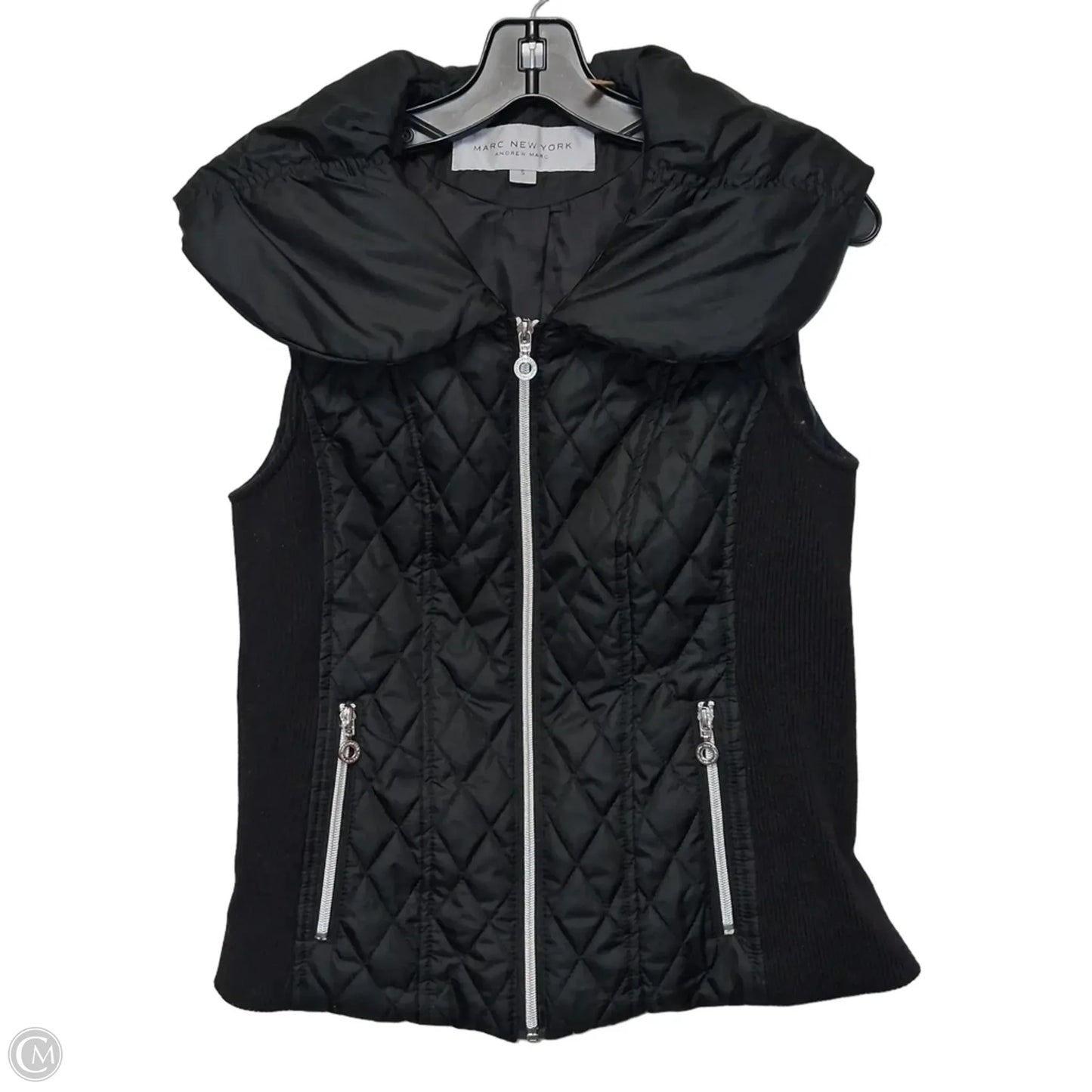 Vest Puffer & Quilted By Marc New York In Black, Size: S