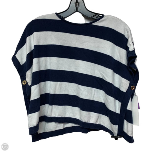 Top Sleeveless Designer By Lilly Pulitzer In Blue & White, Size: M